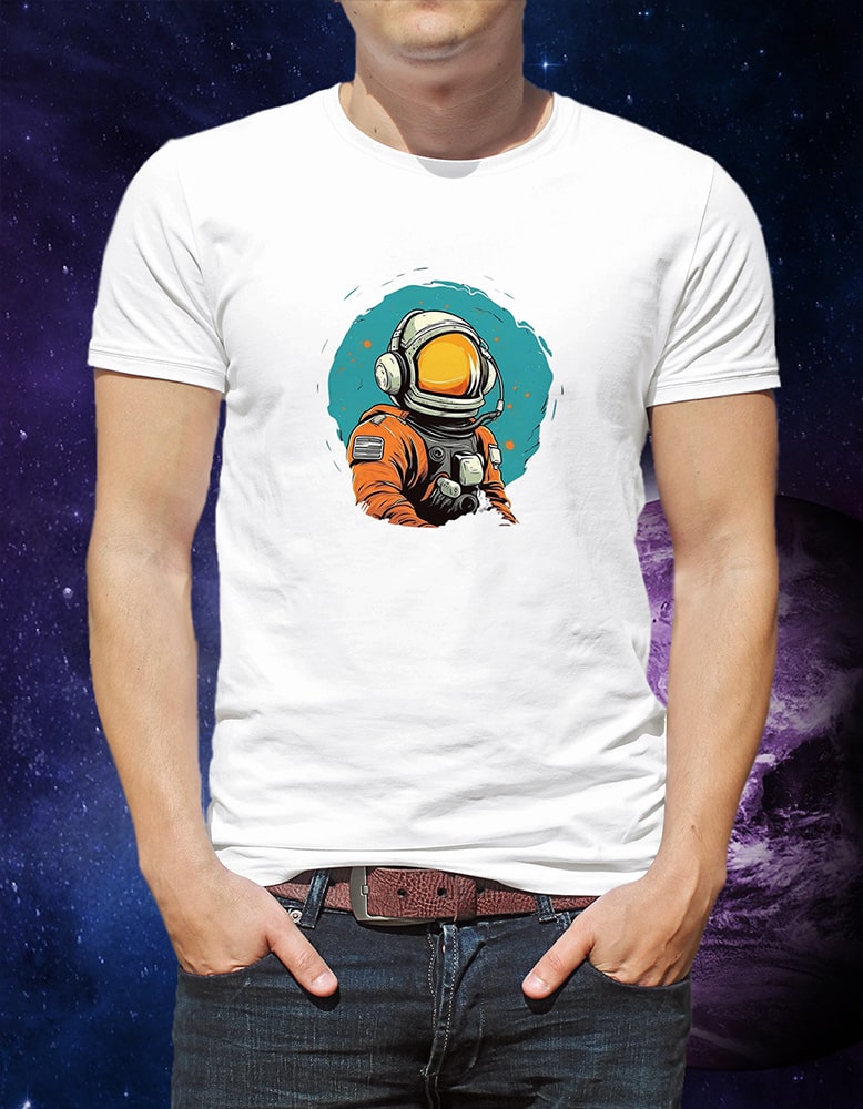 Футболка Космонавт (белая)
