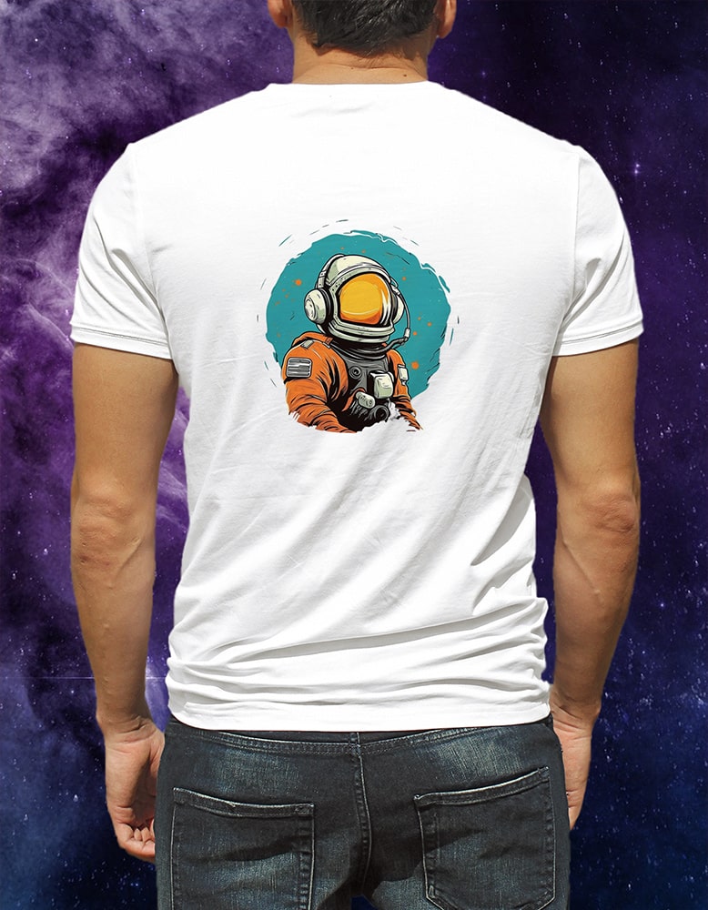 Футболка Космонавт (белая)