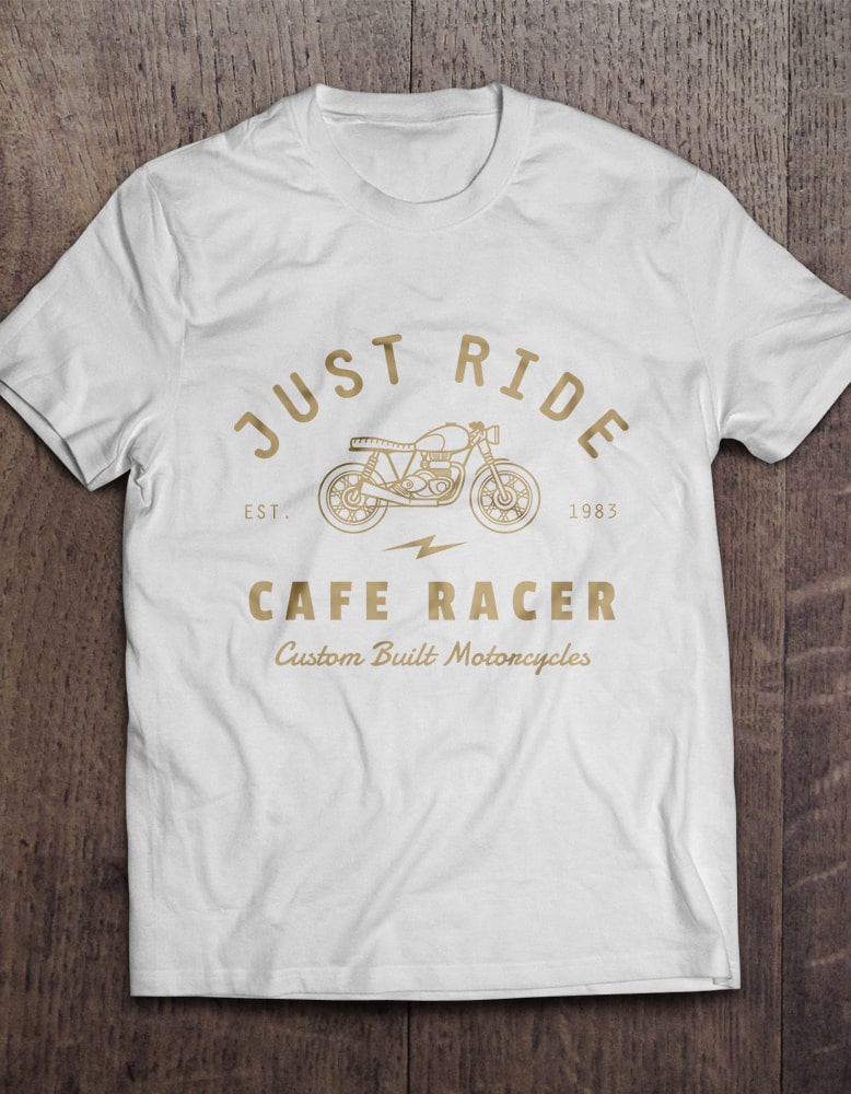 Футболка Just Ride (белая)